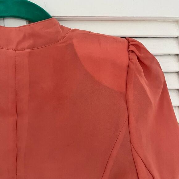 NWT Vero Moda Classic Repeat Mary Drape Open Front Blazer Burnt Orange Womens XS - Picture 3 of 11